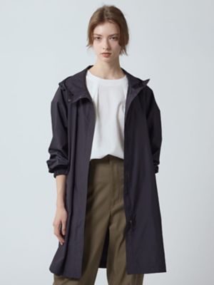 Aquascutum (Women)/アクアスキュータム PERTEX ロングフーデットパーカー(5005450019) 39_ネービーブルー アウター【三越伊勢丹/公式】