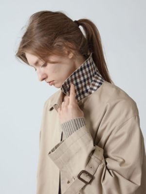 オーバーサイズ Aラインステンカラーコート（5005450046