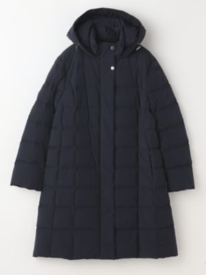 Aquascutum (Women)/アクアスキュータム ストレッチダウン ロング(デ変)(5005450064) 39_ネービーブルー コート・ジャケット【三越伊勢丹/公式】