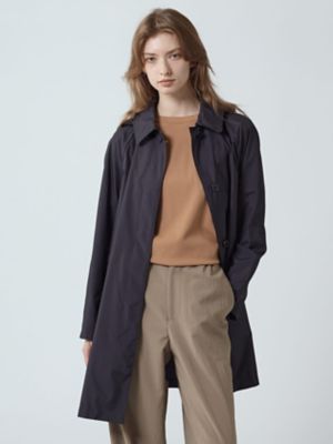 Aquascutum (Women)/アクアスキュータム PERTEX ステンカラーコート(5005450119) 39_ネービーブルー コート・ジャケット【三越伊勢丹/公式】