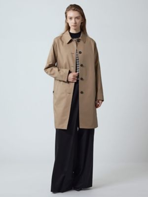 アクアスキュータム　ステンカラー　ラビットファーコート ミニマルステンカラーコート （その他アウター）｜Aquascutum