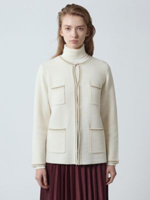 ツイードニットジャケット（5005460023） | Aquascutum