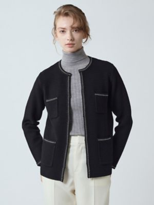 ツイードニットジャケット（5005460023） | Aquascutum