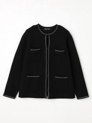 ツイードニットジャケット（5005460023） | Aquascutum