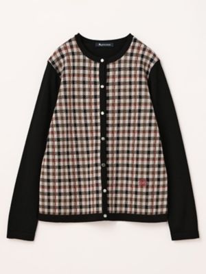 ＜Aquascutum (Women)＞【アンサンブル対応】クラブチェックカーディガン（５００５４６００２６）