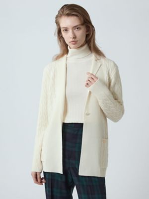 ＜Aquascutum (Women)＞ニットジャケット（５００５４６００２８）