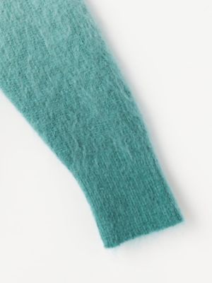 MAXMARA　グラデーションニット グリーン　モヘヤ　M MAXMARA グラデーションニット グリーン モヘヤ M