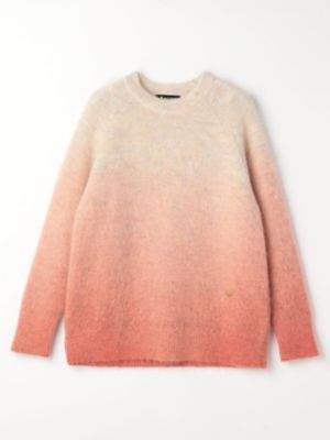 ｏｆｆ-ｗｈｉｔｅ オフホワイト モヘヤ アルパカ グラデーションニット Ｍ OFF-WHITE グラデーションセーター OFF-WHITE グラデーションセーター