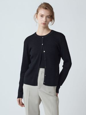 ＜Aquascutum (Women)＞【アンサンブル対応】ミニケーブルカーディガン（５００５４６００３７）