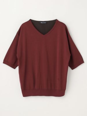 ＜Aquascutum (Women)＞バイカラーニット（５００５４６００３８）