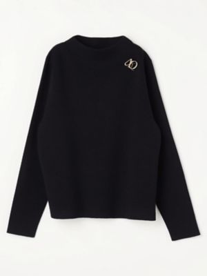 Aquascutum (Women)/アクアスキュータム AQブローチニット(5005460040) 39_ネービーブルー トップス【三越伊勢丹/公式】
