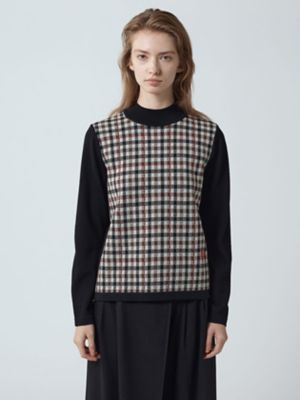 【Aquascutum】90sクラブチェック柄シルク製ドライバーズニット タグ一覧 | 付録ライフ 【Aquascutum】90sクラブチェック柄