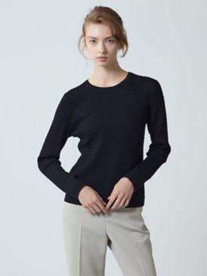＜Aquascutum (Women)＞【アンサンブル対応】ミニケーブルプルオーバー（５００５４６０１３７）