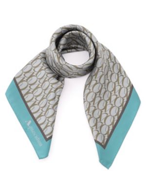 ＜Aquascutum (Women)＞【ＮＩＫＫＥＩ掲載】ＡＱプリントシルクスカーフ（５００５４９００１１）