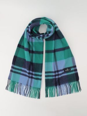 Aquascutum (Women)/アクアスキュータム カシミヤチェックマフラー(5005490014) 35_アオ スカーフ・ショール【三越伊勢丹/公式】