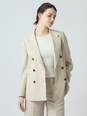 ＜Aquascutum (Women)＞【セットアップ対応】メランジオックスジャケット（５００６２０４０１５）