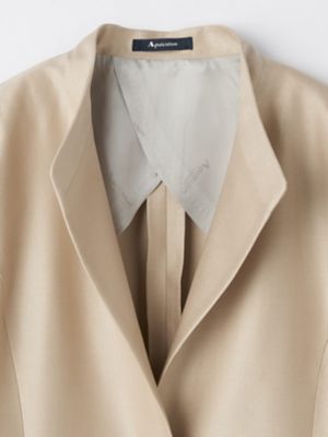 セットアップ対応】WOOL SILK スタンドカラージャケット