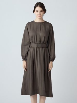 パフスリーブ ベルト付ドレス（5006216007） | Aquascutum