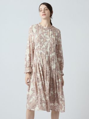 ＜Aquascutum (Women)＞ペイズリープリントドレス（５００６２１６０２４）