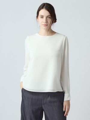 ＜Aquascutum (Women)＞カラミレースブラウス（５００６２２０００９）