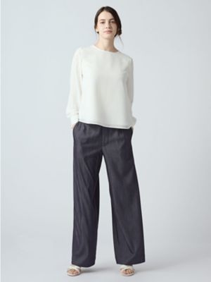 カラミレースブラウス（5006220009） | Aquascutum (Women