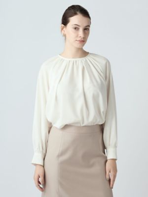 ＜Aquascutum (Women)＞ソフトクロスブラウス（５００６２２００１９）