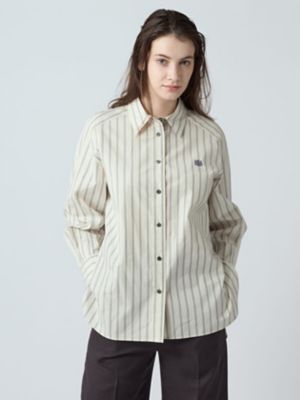 ＜Aquascutum (Women)＞クラスターストライプシャツ（５００６２２００７０）