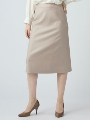 ＜Aquascutum (Women)＞【セットアップ対応】ウールシルクドビースカート（５００６２３０００３）