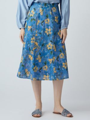 ＜Aquascutum (Women)＞アーティストミューズプリントスカート（５００６２３０００６）