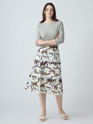 アーカイブプリントスカート（5006230041） | Aquascutum