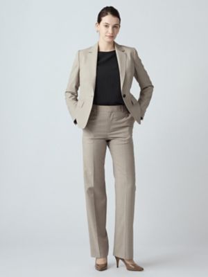 【美品】AQUASCUTUM アクアスキュータム パンツスーツ ウール 絹 セットアップ対応】サマーウールストレートパンツ