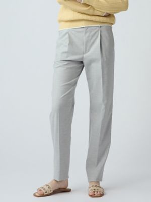 ＜Aquascutum (Women)＞プレーンウォッシャブル　テーパードパンツ（５００６２４００１７）