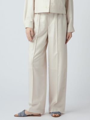 Aquascutum (Women)/アクアスキュータム ソフトワッシャーツイル　イージーワイドパンツ（５００６２４００５５）