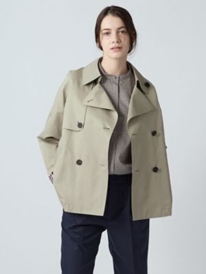 ＜Aquascutum (Women)＞コットンシルクショートトレンチ（５００６２５００２６）