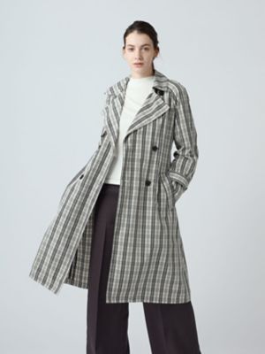 チェックタフタ トレンチコート（5006250027） | Aquascutum