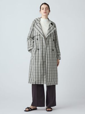 チェックタフタ トレンチコート（5006250027） | Aquascutum
