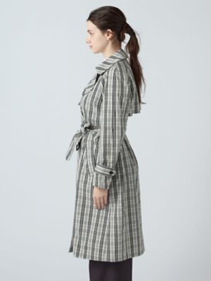 チェックタフタ トレンチコート（5006250027） | Aquascutum