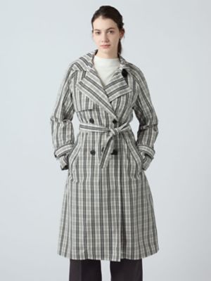 チェックタフタ トレンチコート（5006250027） | Aquascutum