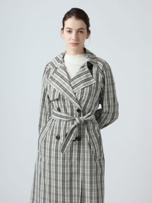 チェックタフタ トレンチコート（5006250027） | Aquascutum