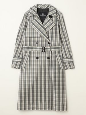 チェックタフタ トレンチコート（5006250027） | Aquascutum
