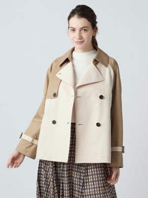 NEW AQUA TECH バイカラーショートコート