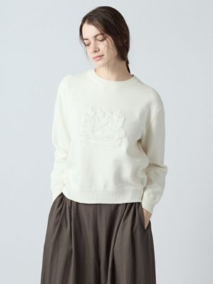 クレスト刺繍 コットンニット（5006260003） | Aquascutum