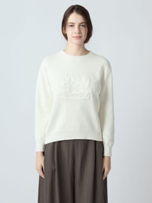 クレスト刺繍 コットンニット（5006260003） | Aquascutum