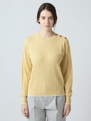 ショルダーボタンニット（5006260005） | Aquascutum (Women 