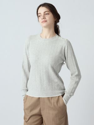 ショルダーボタンニット（5006260005） | Aquascutum (Women