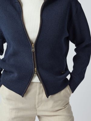 ダブルジップカーディガン（5006260006） | Aquascutum