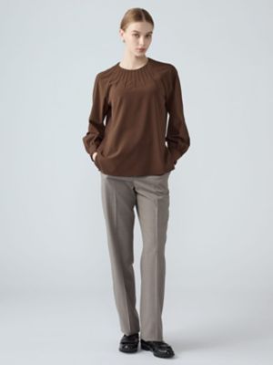 プレーンストレッチブラウス（5006420030） | Aquascutum