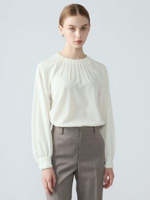 プレーンストレッチブラウス（5006420030） | Aquascutum