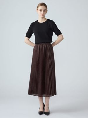 デニムライクプリーツスカート（5006430008） | Aquascutum