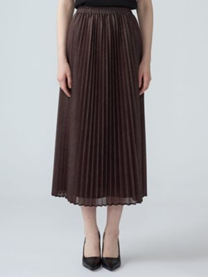 デニムライクプリーツスカート（5006430008） | Aquascutum